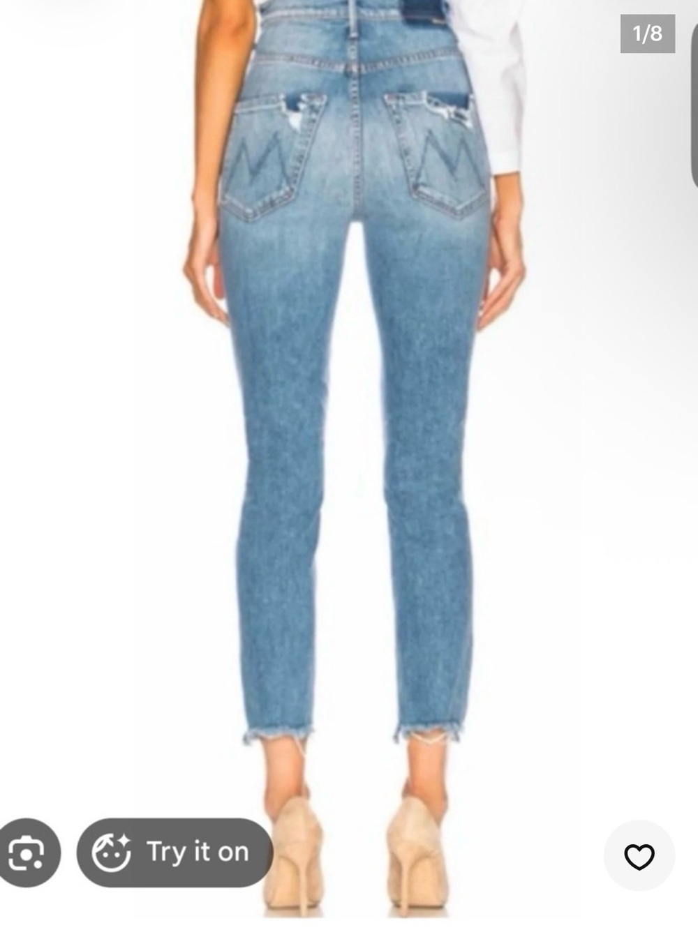 MOTHER Superior The Dazzler Shift Chew Misbeliever Jeans Size 29